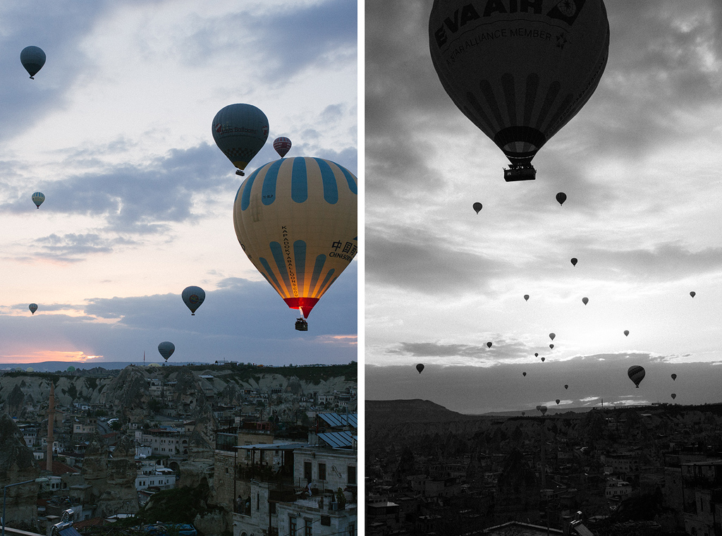 Kappadokien Reisefotografie Türkei Ballone Ballonfahrt