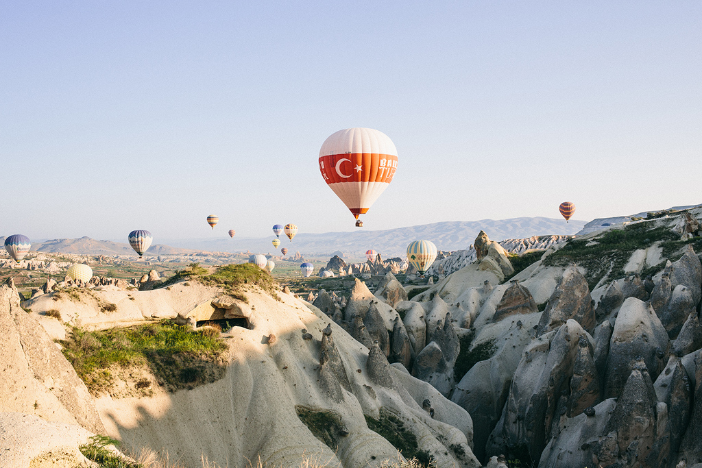 Heißluftballone in Kappadokien Türkei